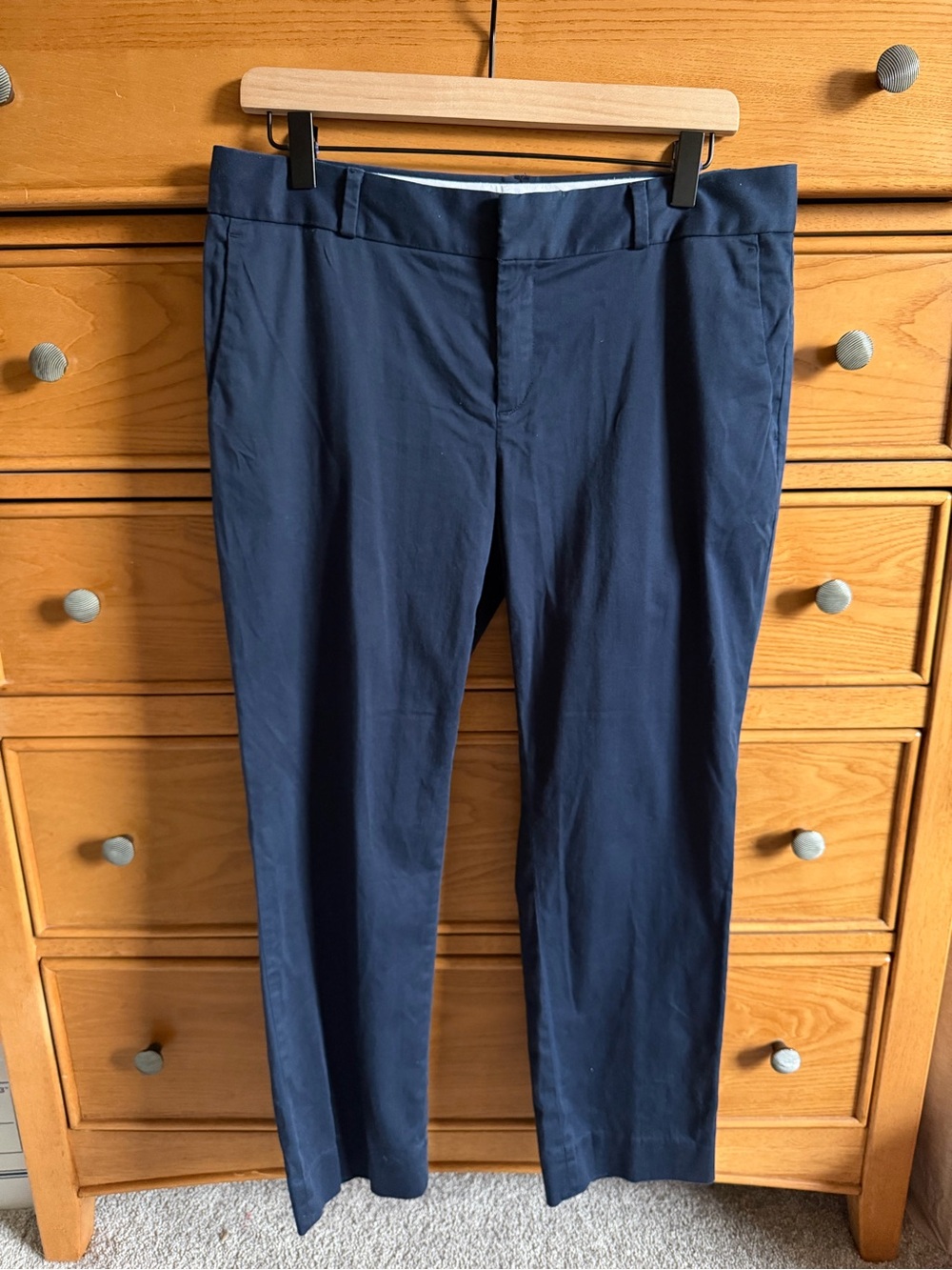 Banana Republic Hampton Pant Navy Dress Pants Womens Size 8 Career Office Preppy